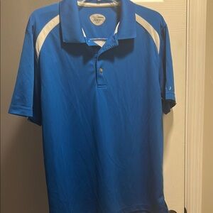Champion Blue and White Performance Polo Shirt